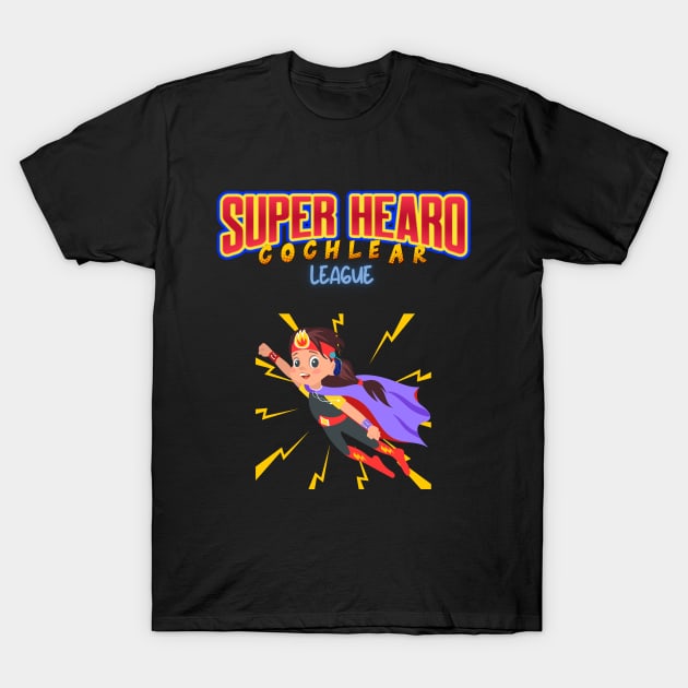 Super Hearo, Cochlear League | Cochlear Implant | Deaf T-Shirt by RusticWildflowers